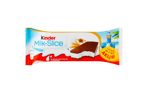 Тістечко бісквітне з молочною начинкою Milk-slice Kinder м/у 28г
