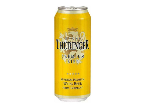 Пиво Thuringer Wheat Beer пшеничне нефільтроване ж/б 0,5л