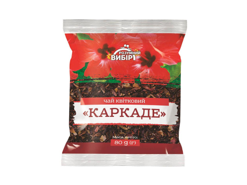 Чай Розумний вибір квітковий Каркаде м/уп 80г