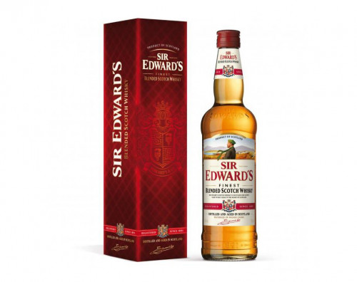 Віскі Sir Edward’s шотландський купажований 40% об ск/пл у коробці Франція 0,7л