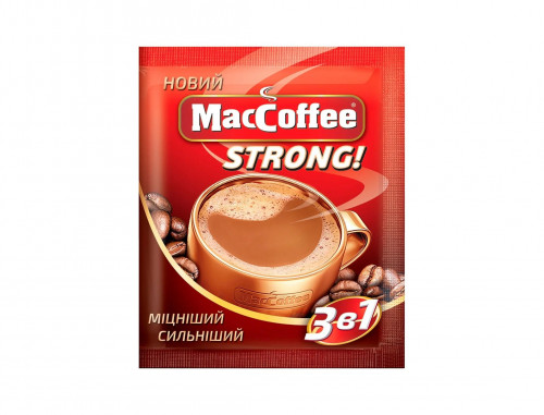 Напій кавовий MacCoffee 3в1 Strong розчинний 16г