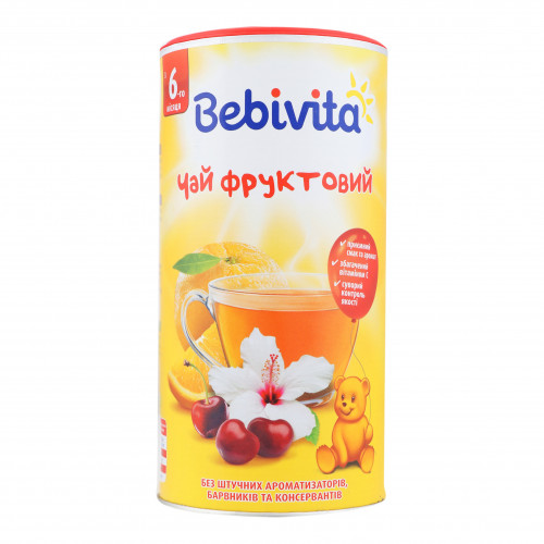 Чай для дітей від 6міс фруктовий Bebivita к/у 200г