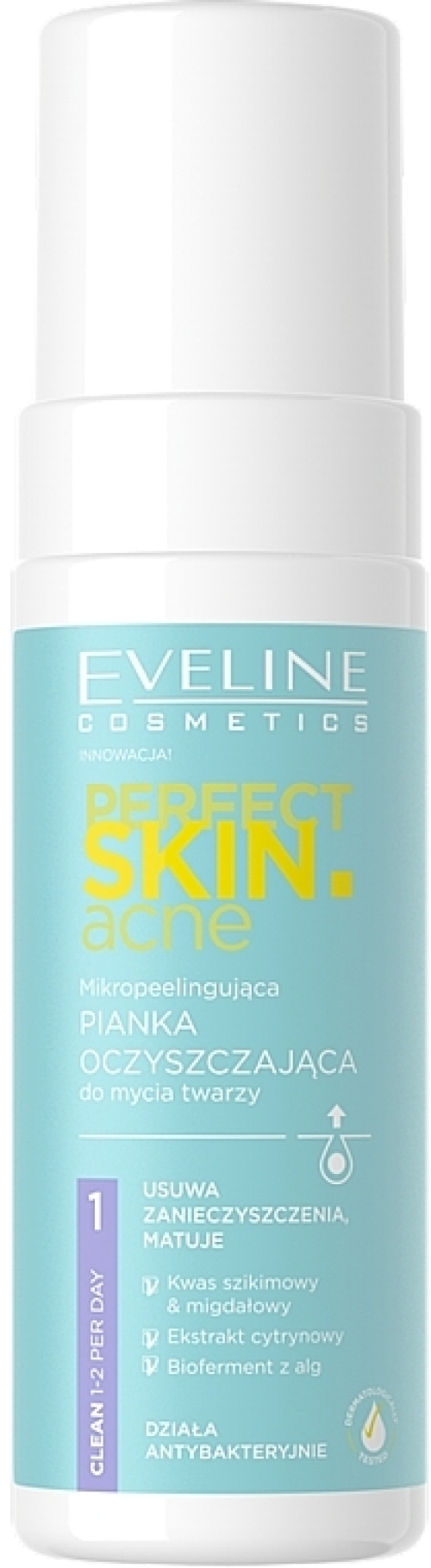 Евелін PERFECT SKIN ACNE очищуюча пінка з мікровідлущуючим ефектом 150мл