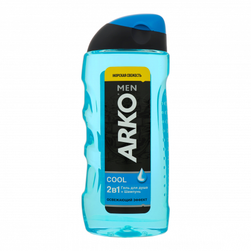 Гель для душу+шампунь 2в1 Cool Arko men 260мл