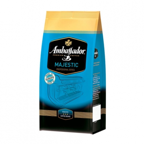 Кава 1 кг Ambassador Majestic в зернах м/уп