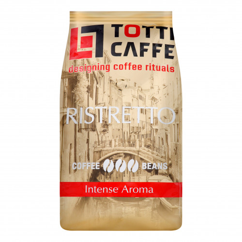 Кава натуральна смажена в зернах Ristretto Totti Caffe м/у 1кг
