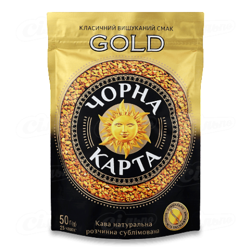 Кава розчинна «Чорна Карта» Gold, 50г