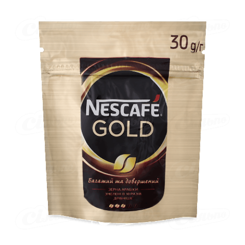 Кава розчинна Nescafe Gold, м'яка упаковка, 30г