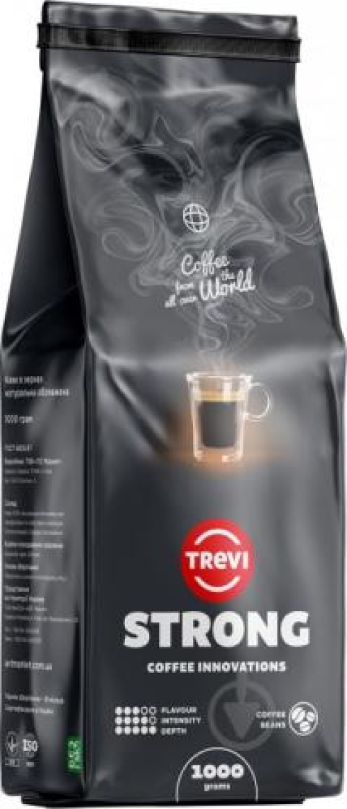 Кава в зернах  STRONG 1000г. ТМ TREVI
