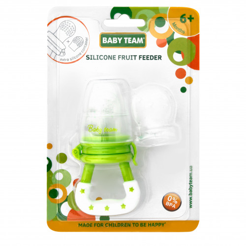 Контейнер для прикорму для дітей від 6міс силіконовий Fruit Feeder Baby Team 1шт