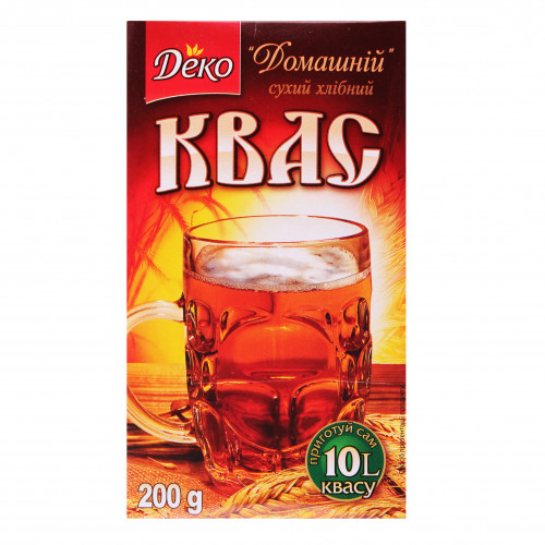 Квас сухий хлібний Домашній Деко к/у 200г