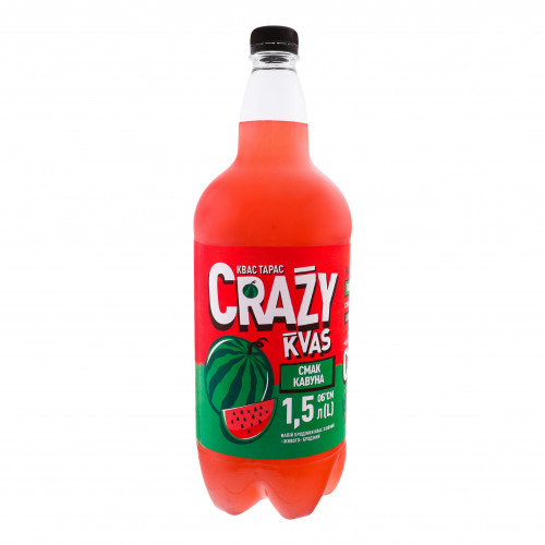 Квас хлібний Кавун Crazy Kvas Квас Тарас п/бут 1.5л