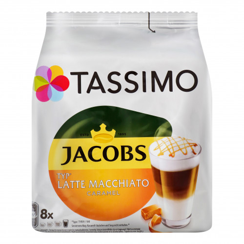 Набір для приготування гарячого кавового напою Сaramel Latte Macchiato Tassimo Jacobs м/у 268г