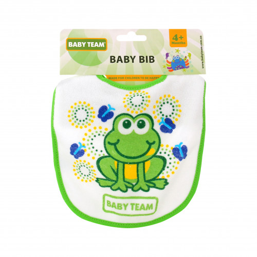 Нагрудник для дітей від 4міс на липучці №6506 Baby Team 1шт