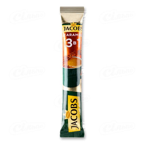 Напій кавовий Jacobs Caramel 3в1 розчинний 15г