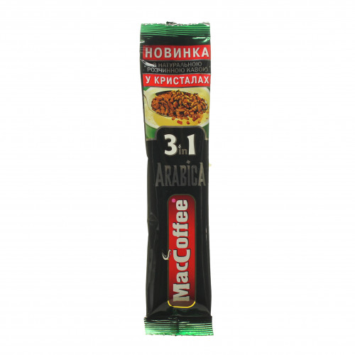 Напій кавовий розчинний 3в1 Arabica MacCoffee м/у 16г