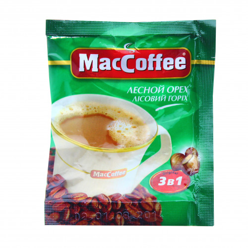 Напій кавовий розчинний 3в1Лісовий горіх MacCoffee м/у 18г