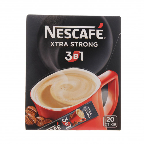 Напій кавовий розчинний 3в1 Xtra Strong Nescafe к/в 20х16г