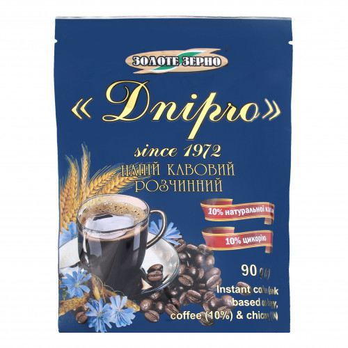 Напій кавовий розчинний Дніпро Золоте Зерно м/у 90г