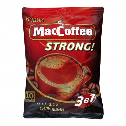 Напиток растворимый МасCoffee Strong 3в1