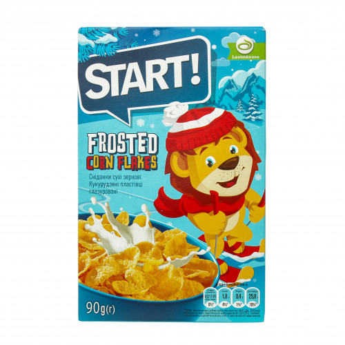 Пластівці кукурудзяні глазуровані Start! к/у 90г