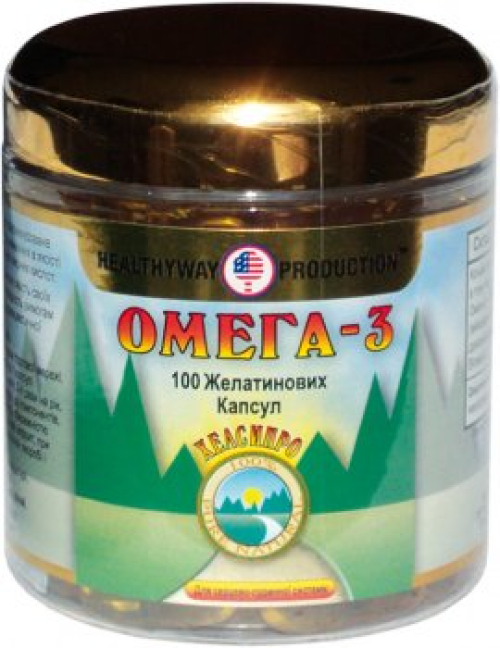 Жирные кислоты Healthyway Production Омега-3 100 капсул (616659000515) 
